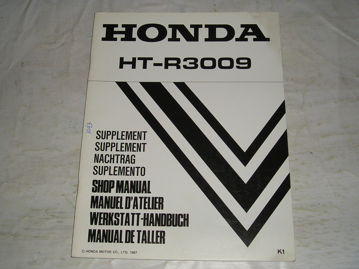 Honda ht r3009 service manual
